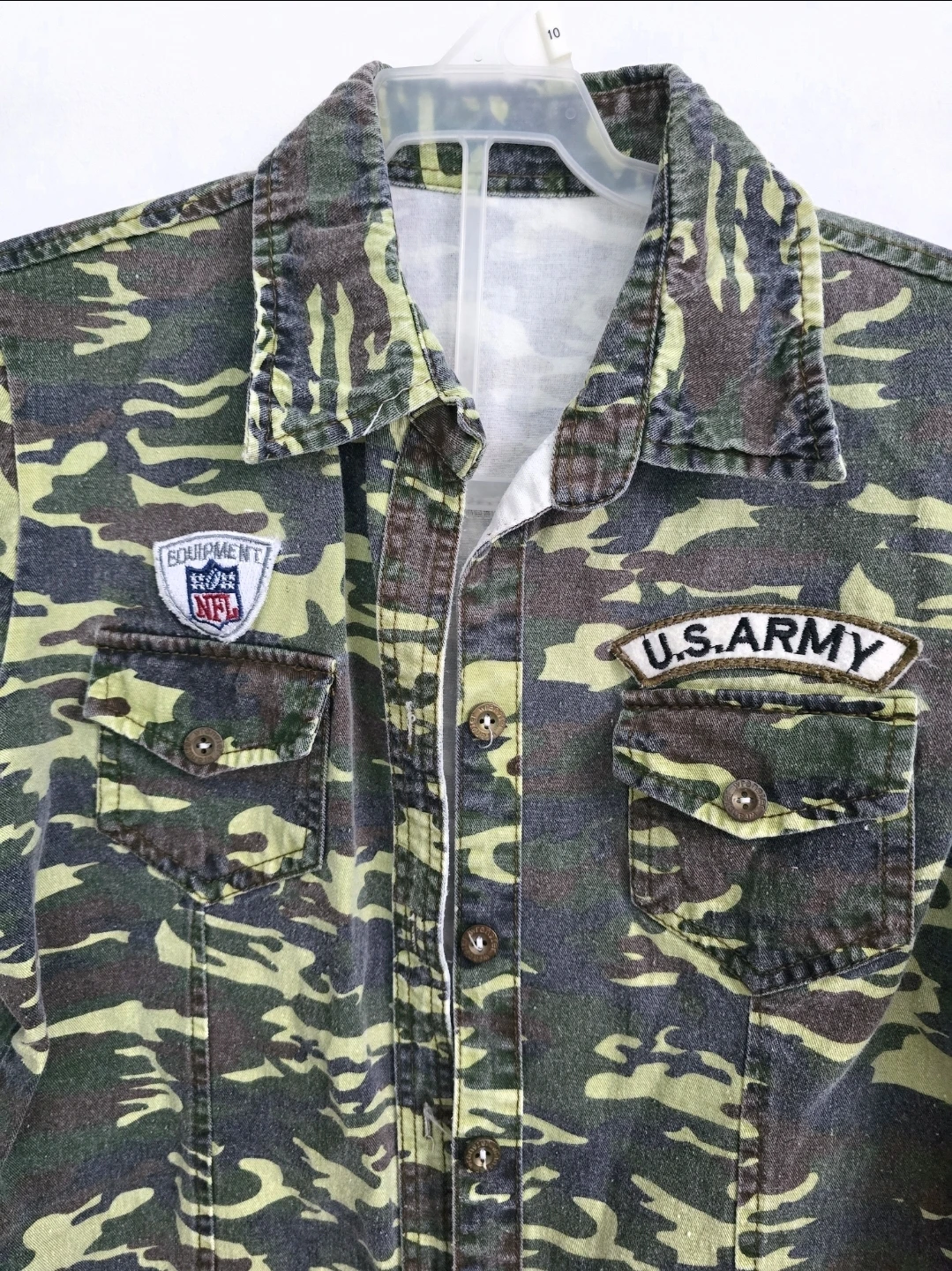 Like New Jean Army Shirt XS $10 - photo 3
