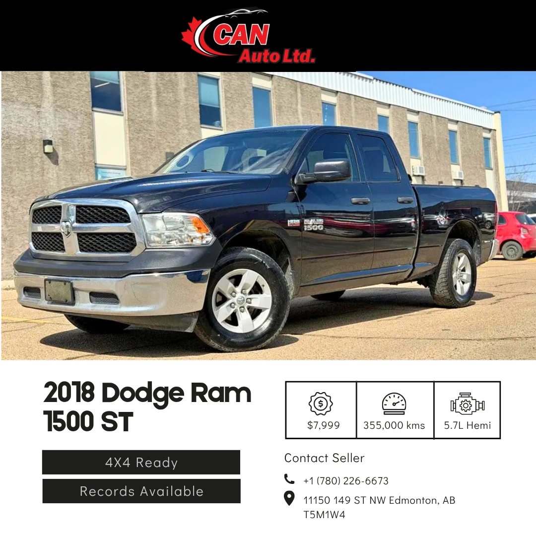 2018 Dodge RAM 1500 ST 4x4 - 5.7 HEMI