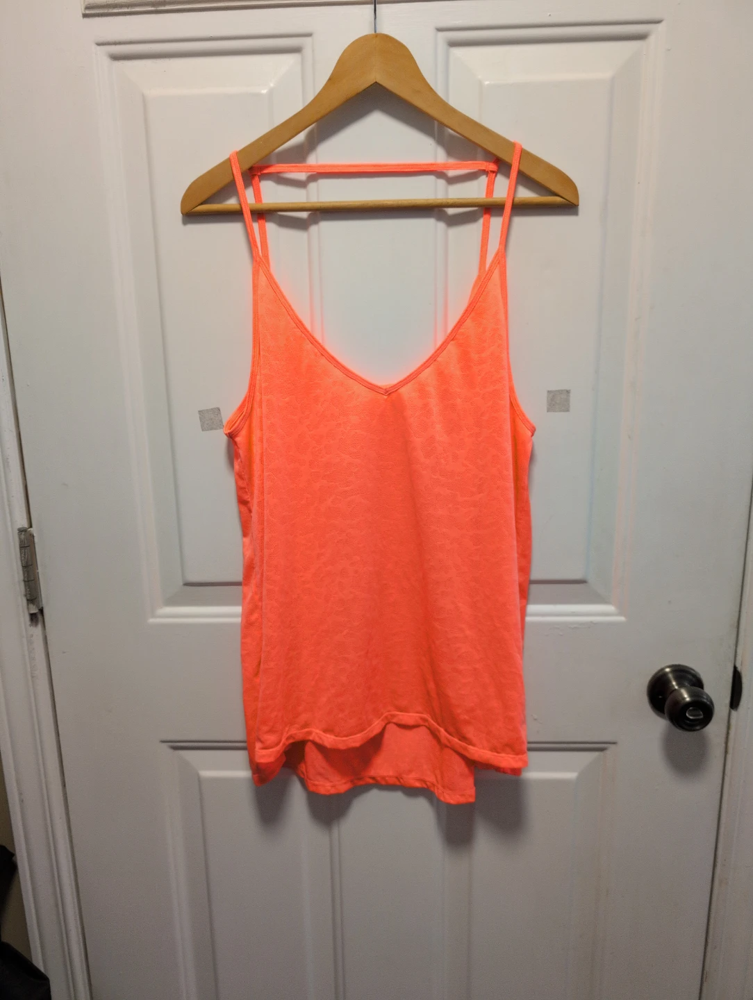 Neon Orange Athletic Tank Top size XLARGE