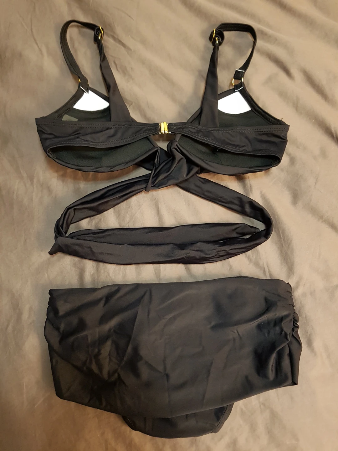 Women's Black Wrap Bikini Set medium - photo 3