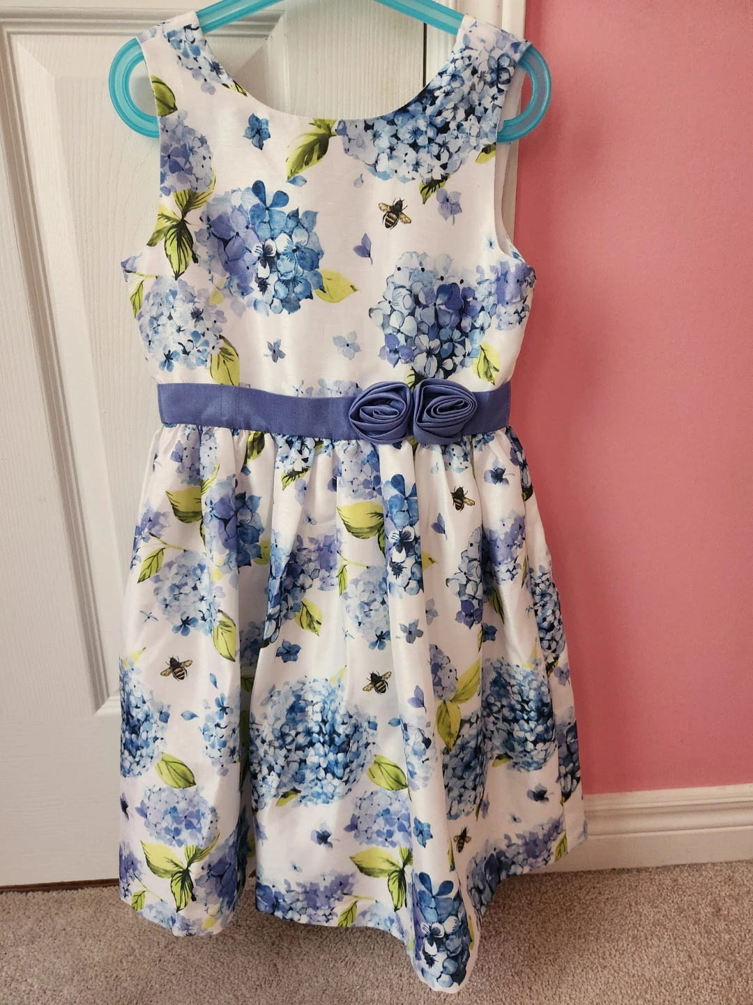 Floral Print Dress with Sash