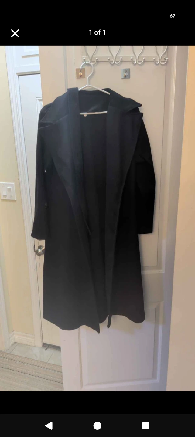 Black long cardigan