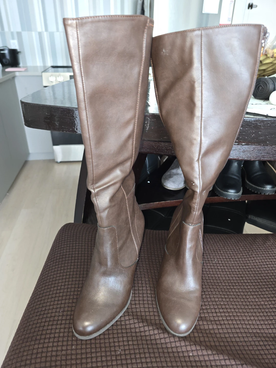 Brown Knee-High Boots