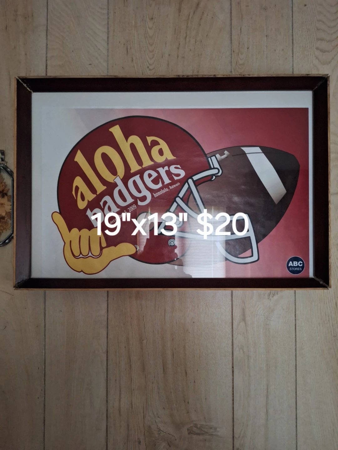 Aloha Badgers Football Print 19"x13"