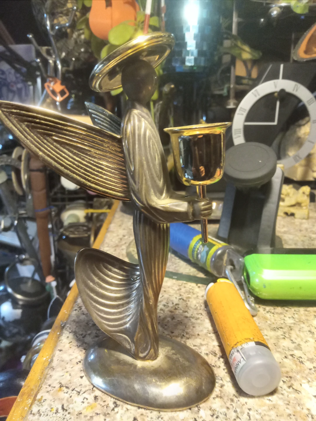 Vintage Angel Candlestick Holder
