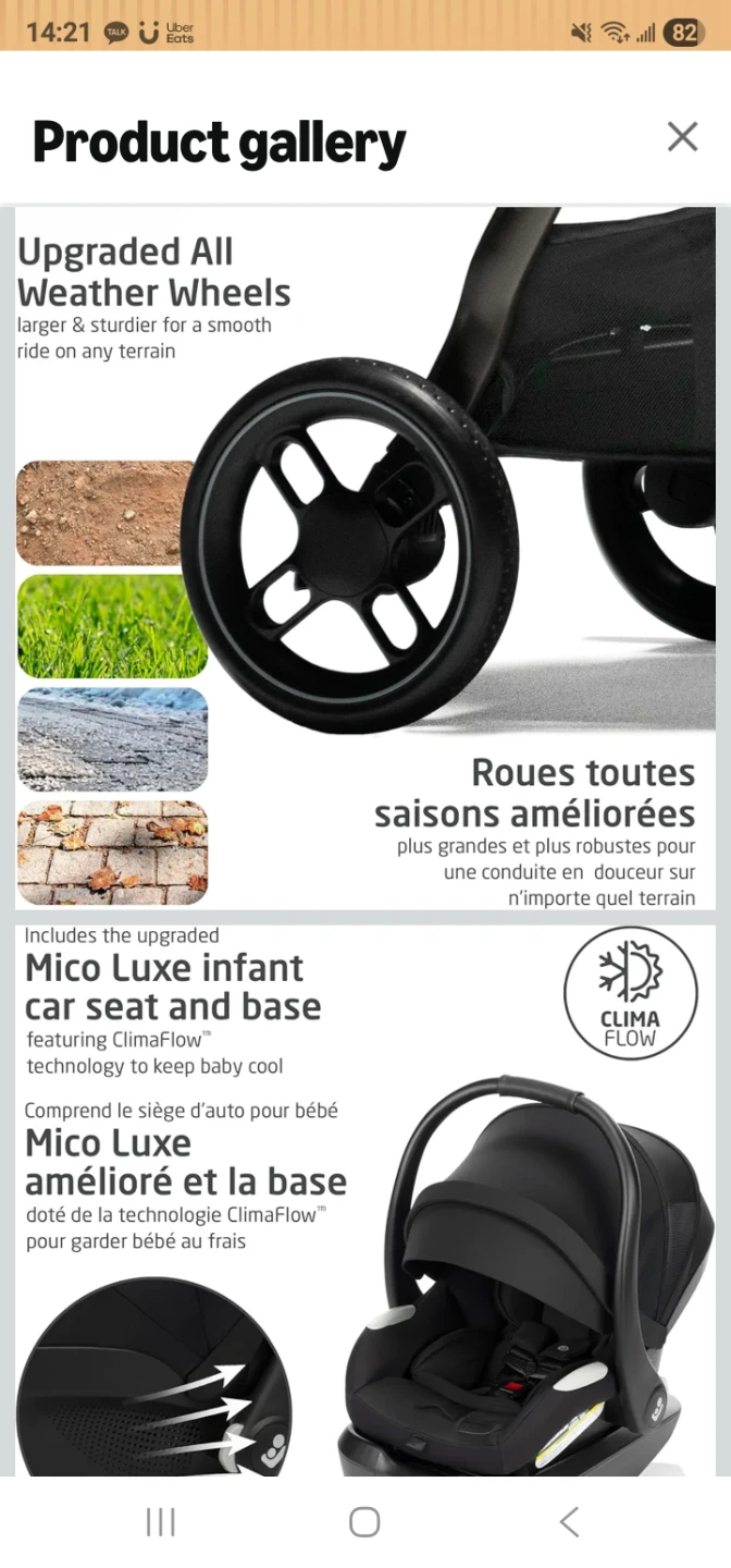 Maxi-Cosi Luxe Infant Car Seat and Stroller Travel System