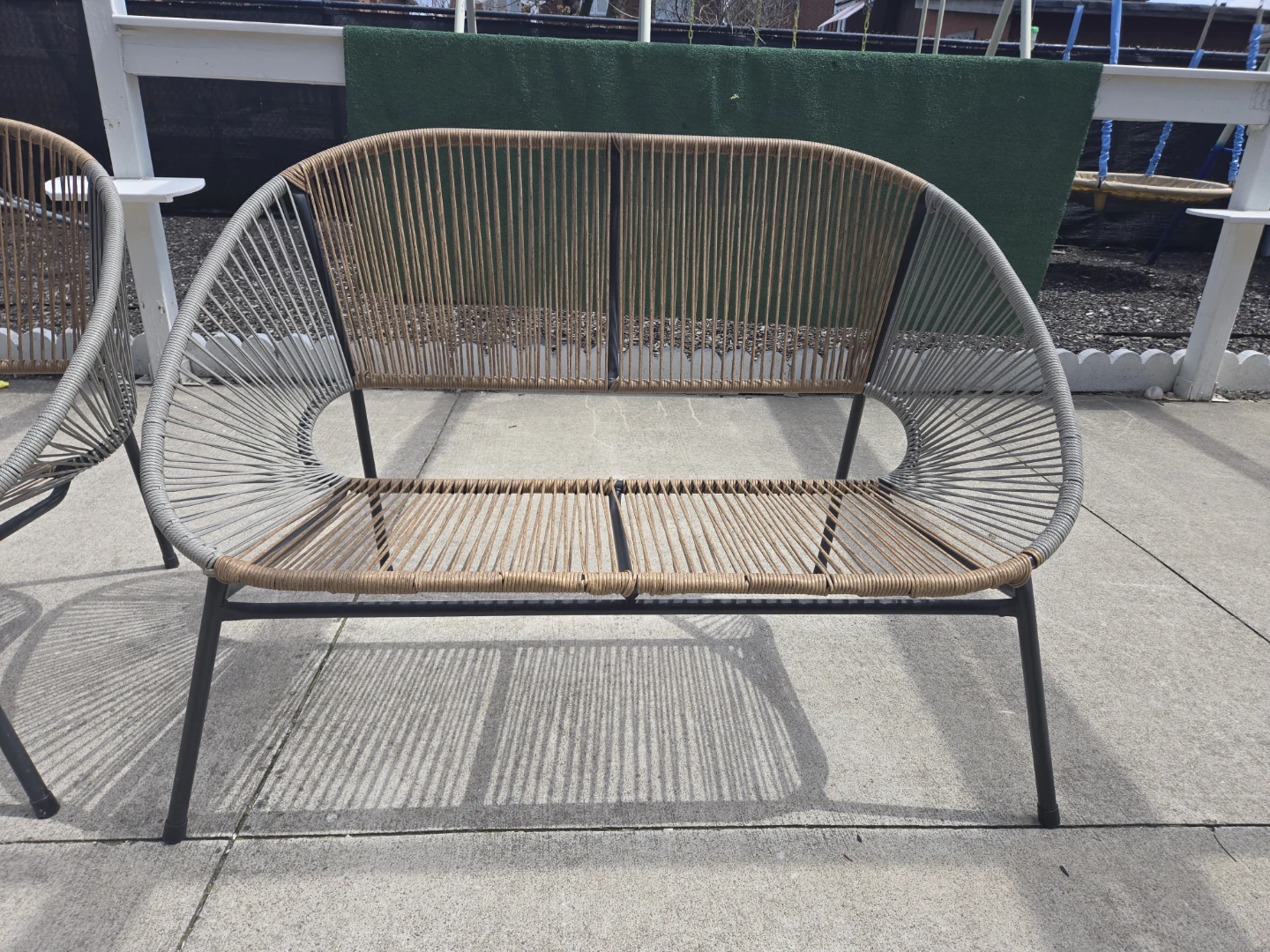 Woven Outdoor Loveseat