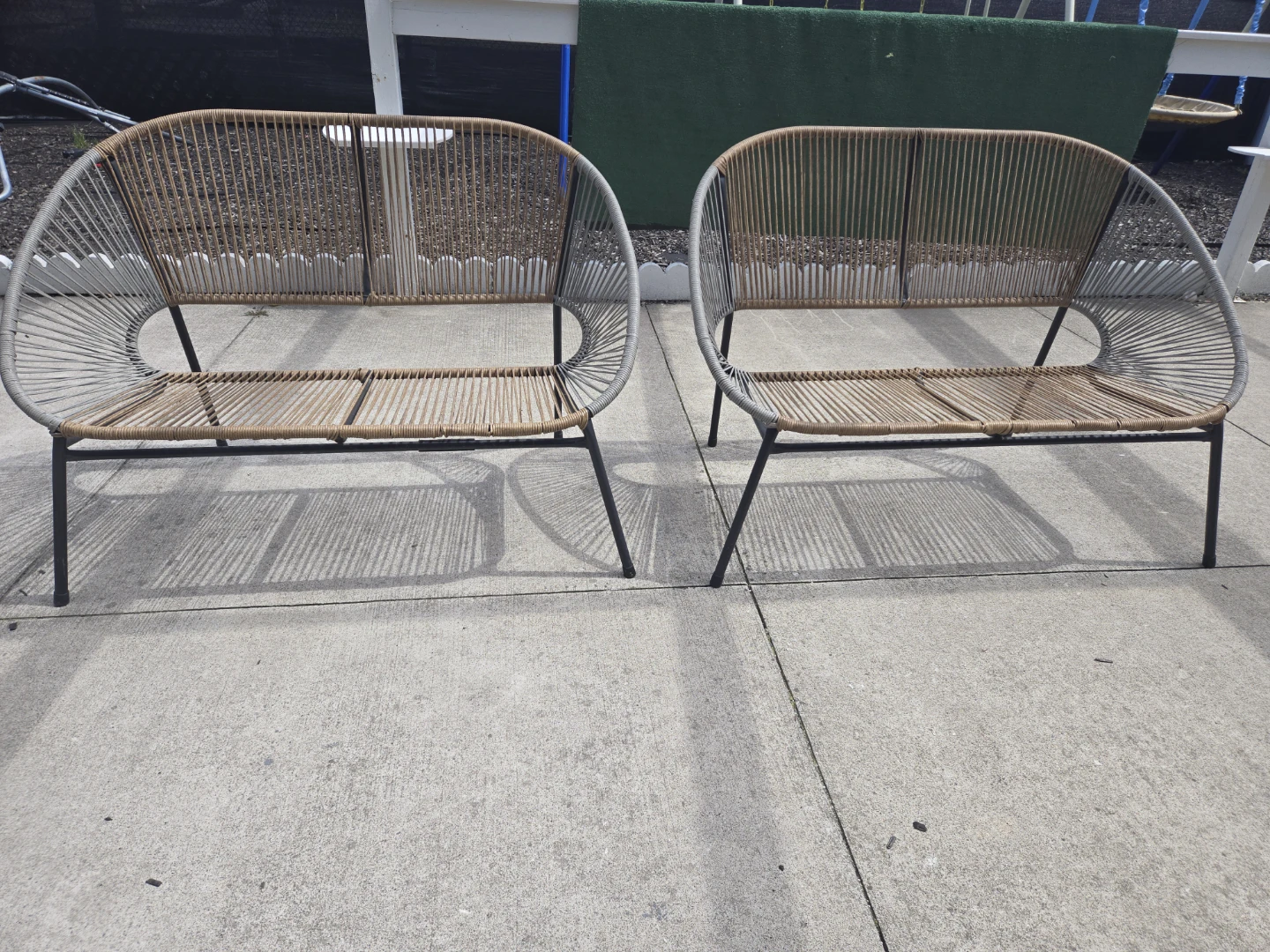 Woven Outdoor Loveseat - photo 2