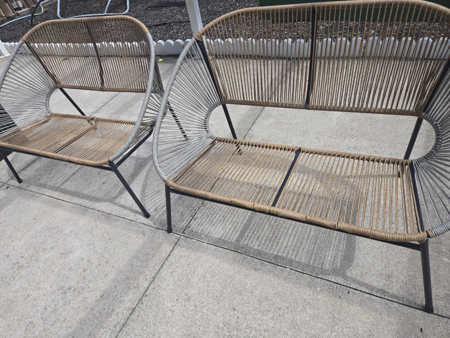 Woven Outdoor Loveseat - photo 3