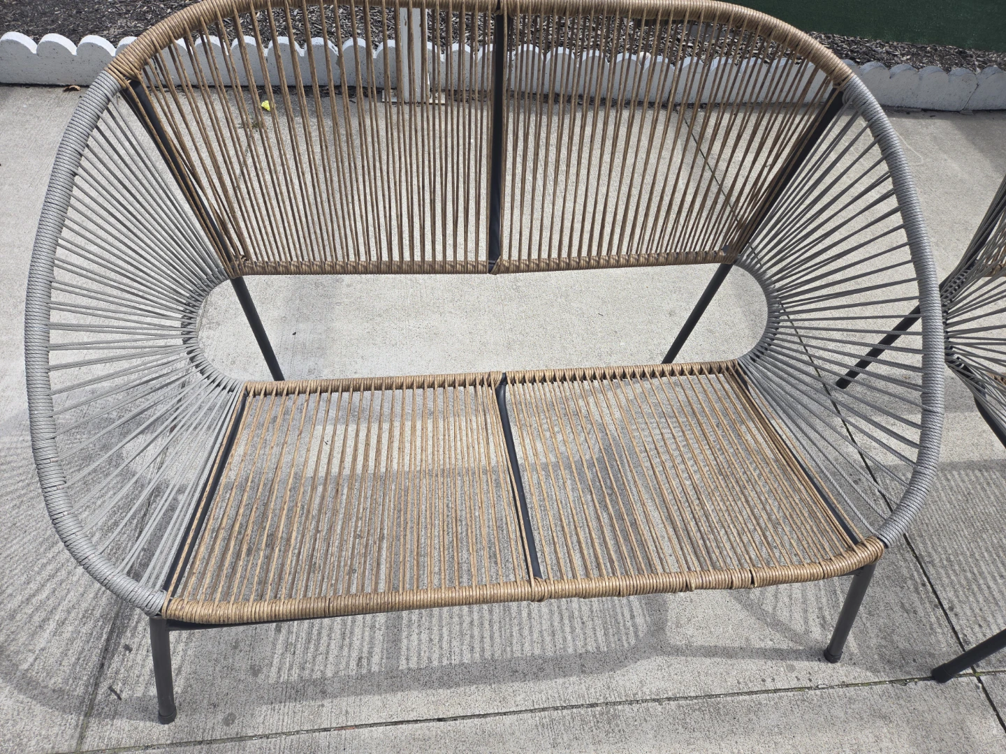Woven Outdoor Loveseat - photo 4