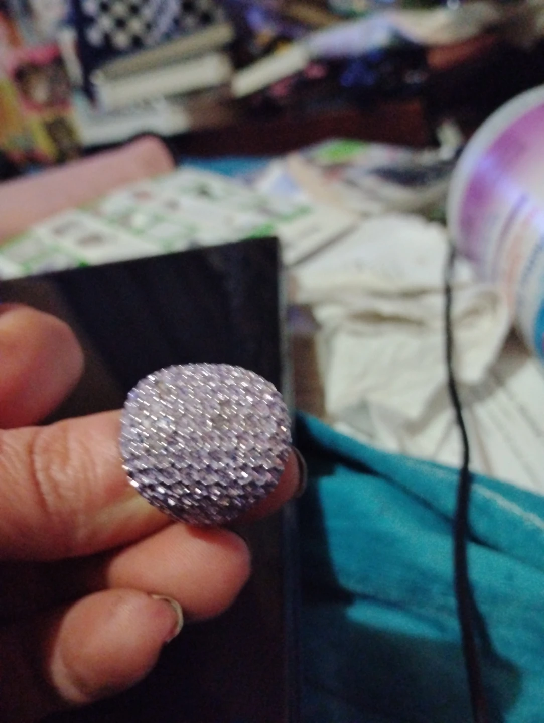 Sparkly Ball Ring ×2
