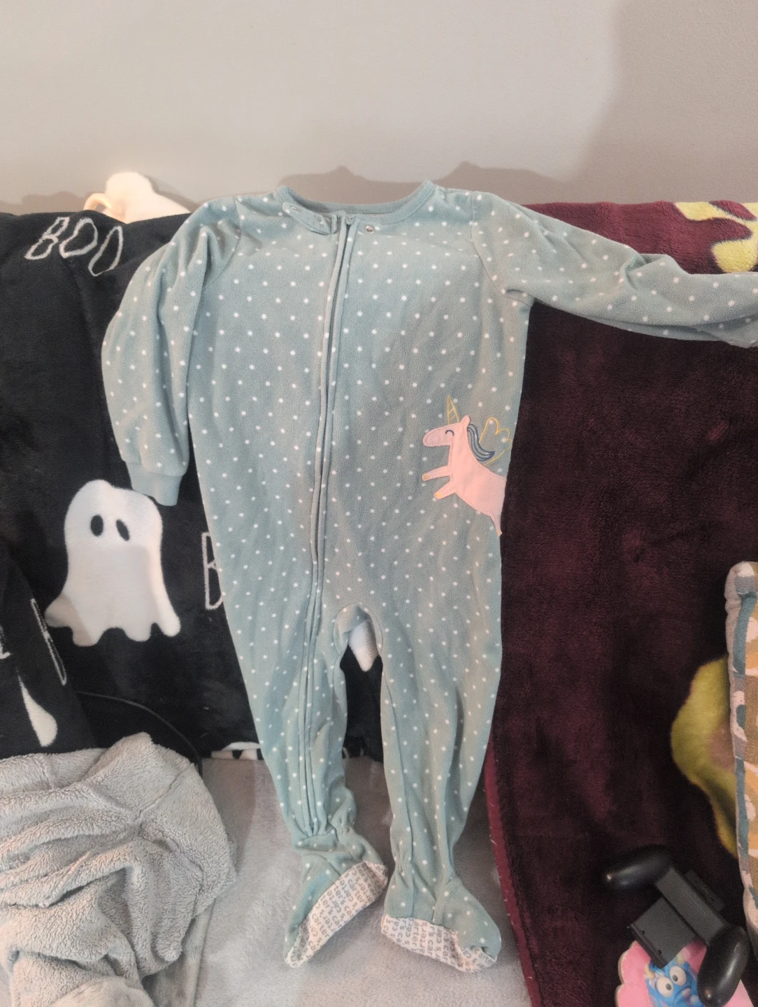 Carter's Baby Footed Pajamas - Mint Green Unicorn Print