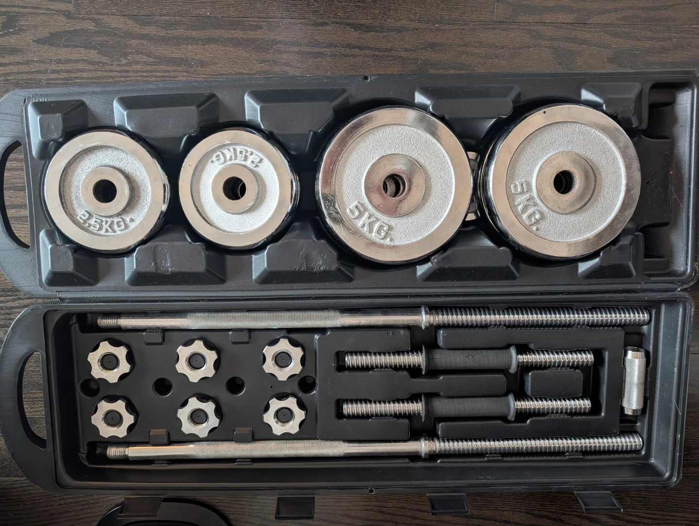 50kg Chrome Barbell and Dumbbell Set