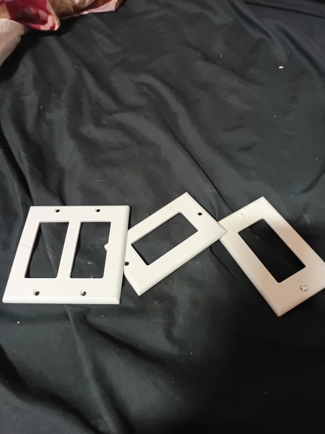White Double and Single Gang Light Switch Plates (3 Total)