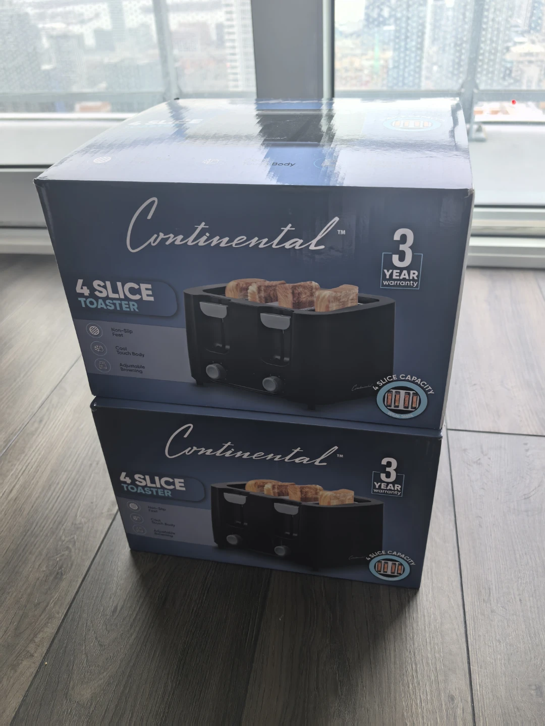 Continental 4 Slice Toaster