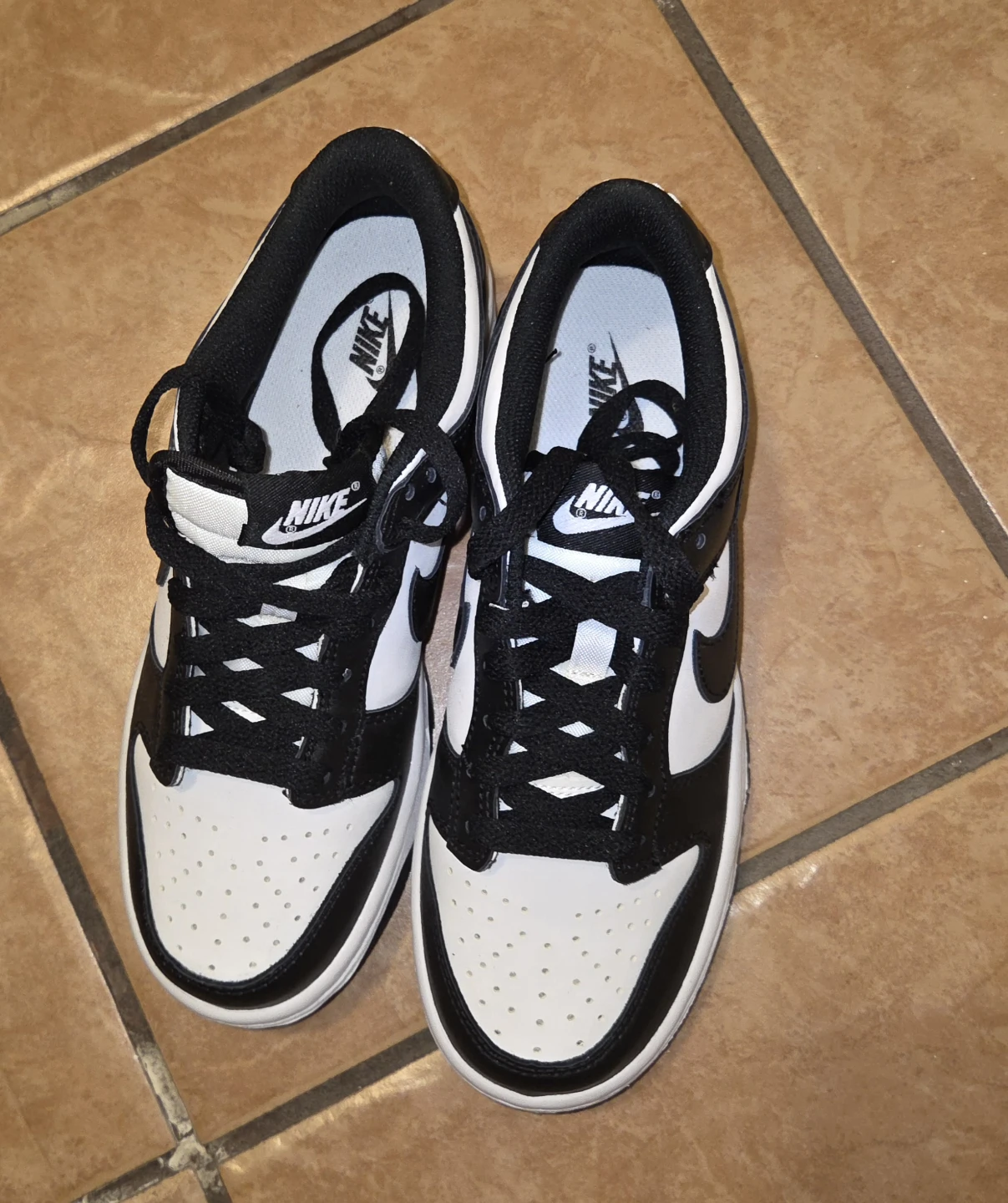 Nike Panda Dunk Low Black White Sneakers - photo 3