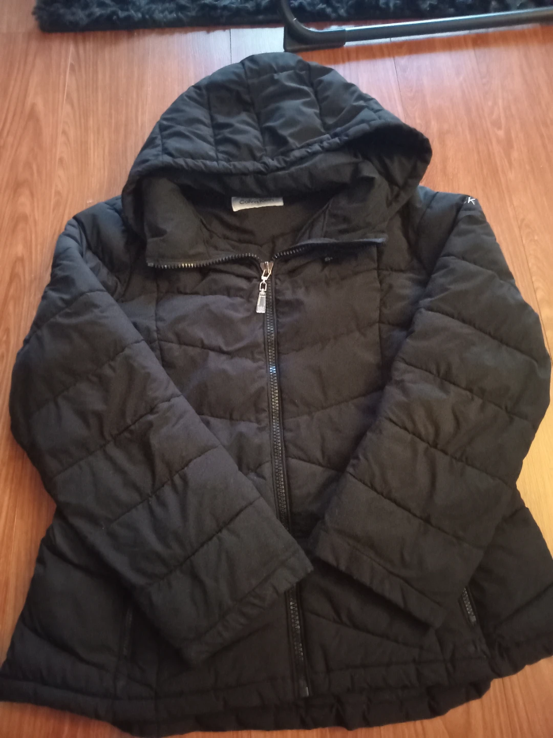 Calvin Klein Women's Black Puffer Jacket with Hood - photo 4