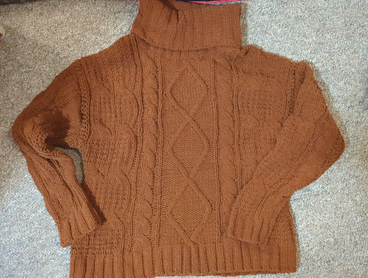 Turtleneck Cable Knit Sweater