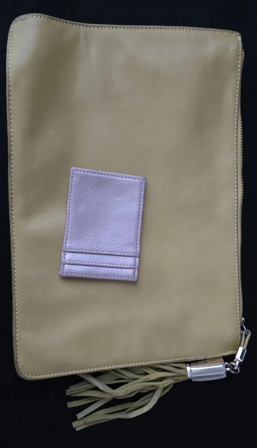Yellow Clutch with Tassel Detail