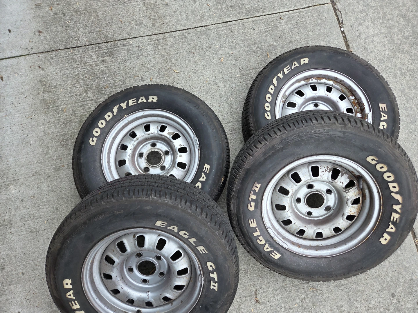 1968 mustang tires with Rims - Set of 4