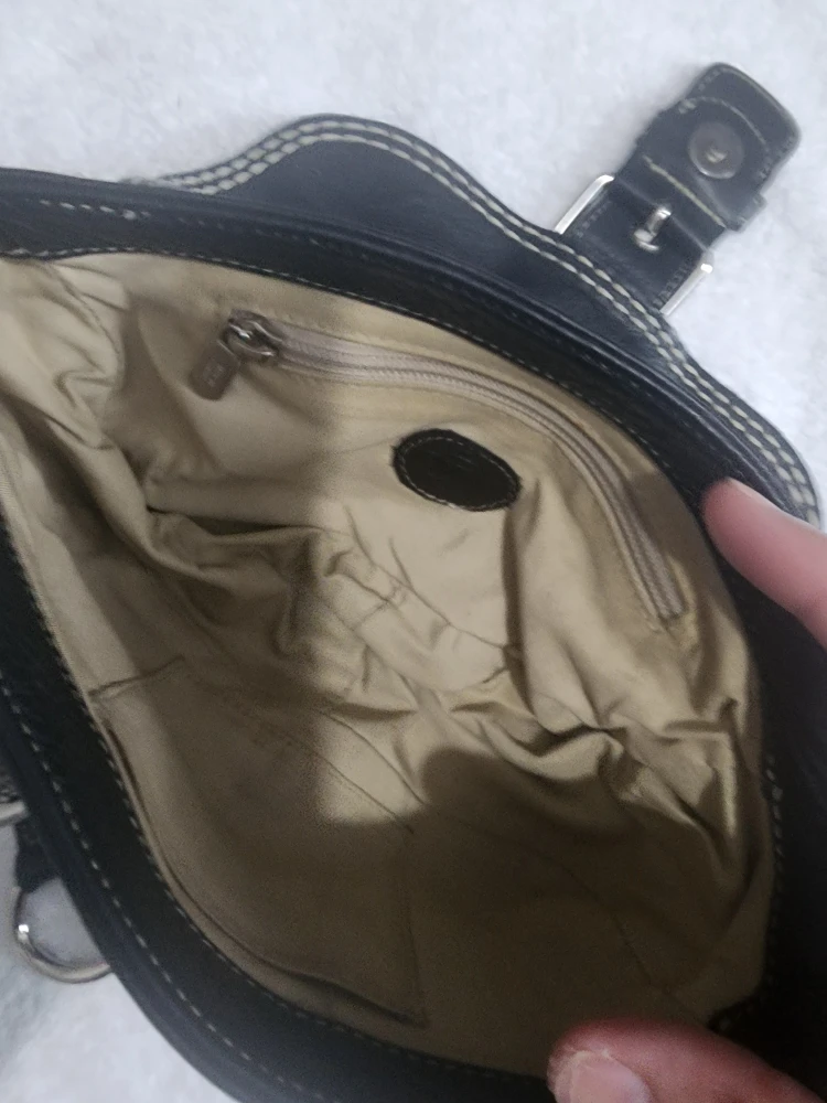 Roots Black Leather Shoulder Bag - photo 3