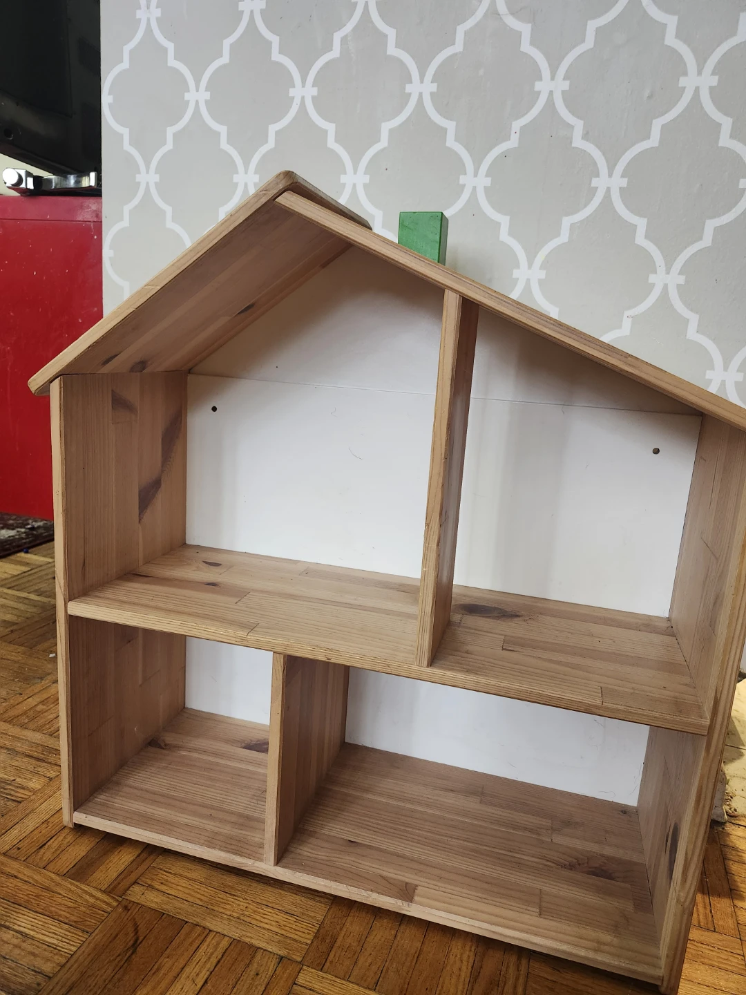 Ikea Wooden Dollhouse w/ some Miniature Furniture Set