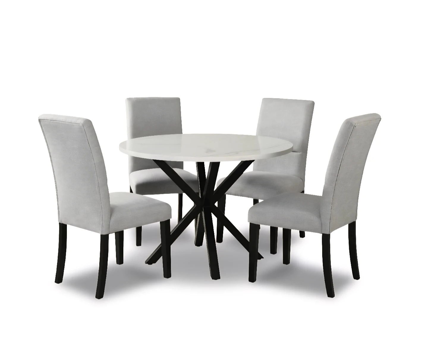 Round Dining Table Set with 4 Chairs