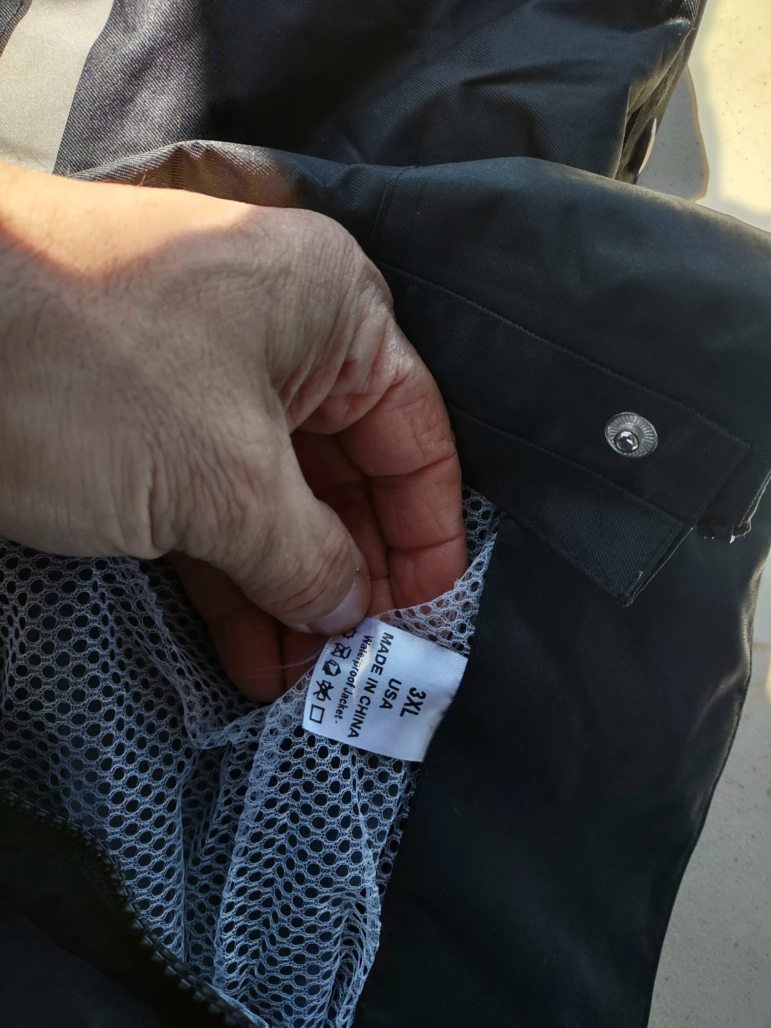 Black 3XL Waterproof Jacket - photo 3