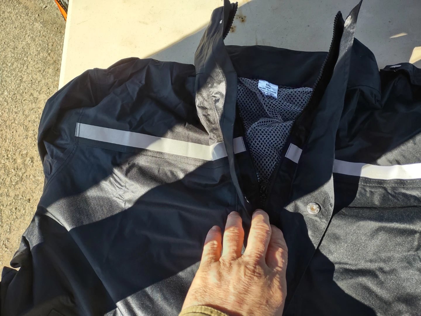Black 3XL Waterproof Jacket - photo 4
