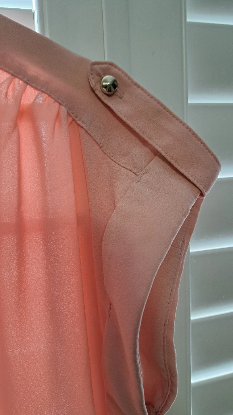 Charlotte Russe Women's Pink Sheer Blouse Size S - photo 3