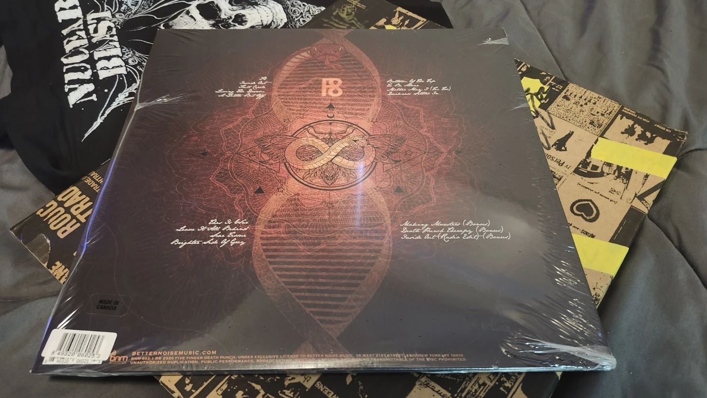 Five Finger Death Punch F8 Double LP Red Vinyl - photo 4