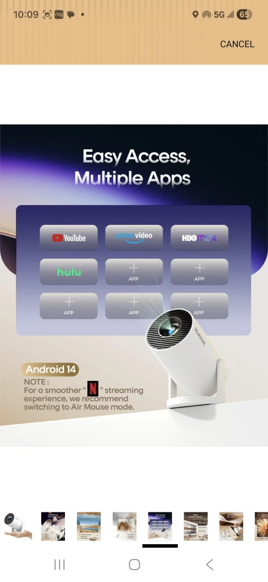 Alwtniet Wireless Mini Projector - photo 2