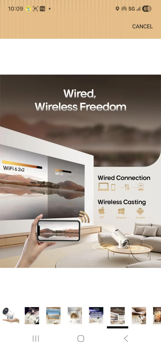 Alwtniet Wireless Mini Projector - photo 4
