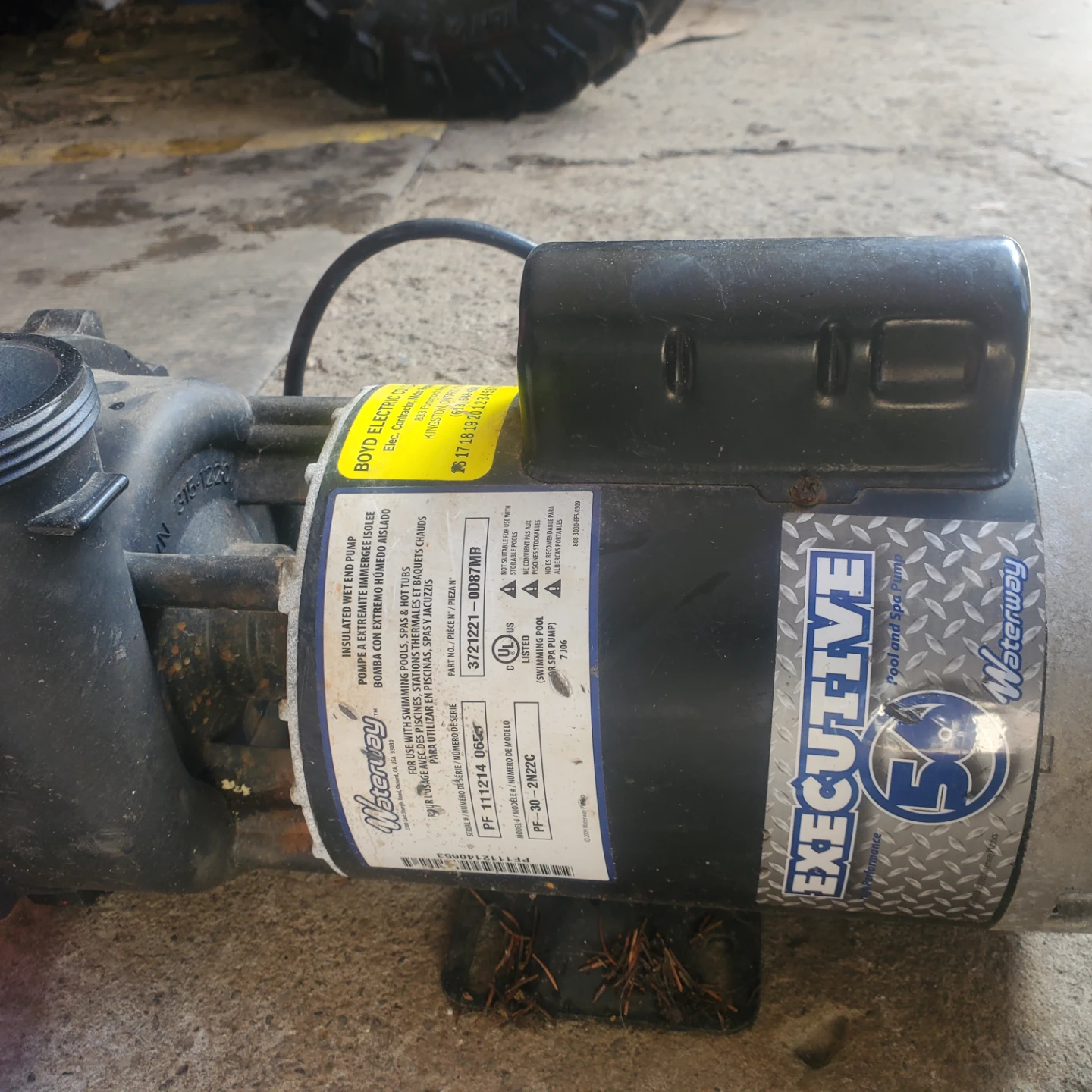 Waterway Executive 50 Frame Pool and Spa Pump Motor - photo 2
