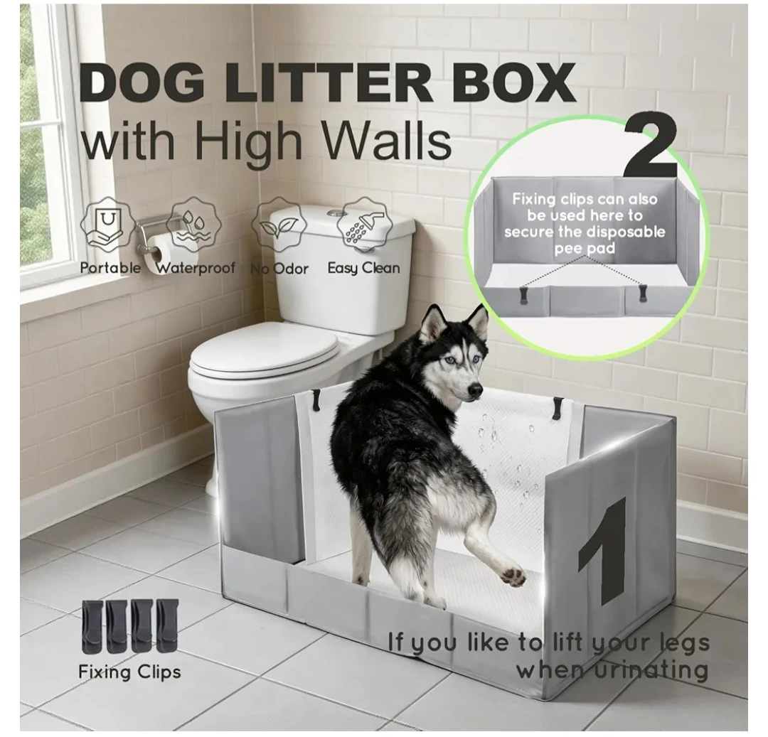 Dog Litter Box with High Walls - Large - photo 4
