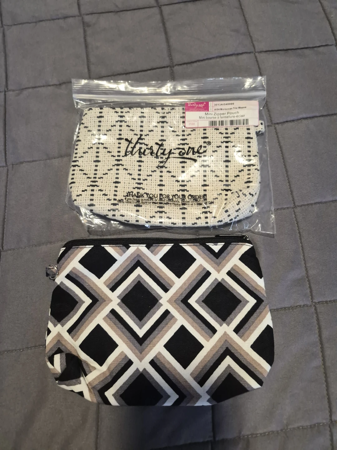 Thirty-One Mini Zipper Pouch Set