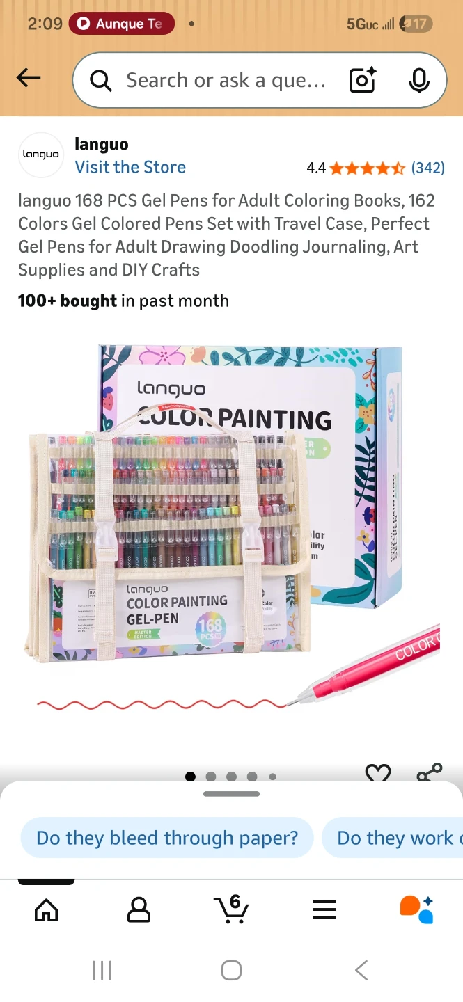 Languo 168 Piece Gel Pen Set