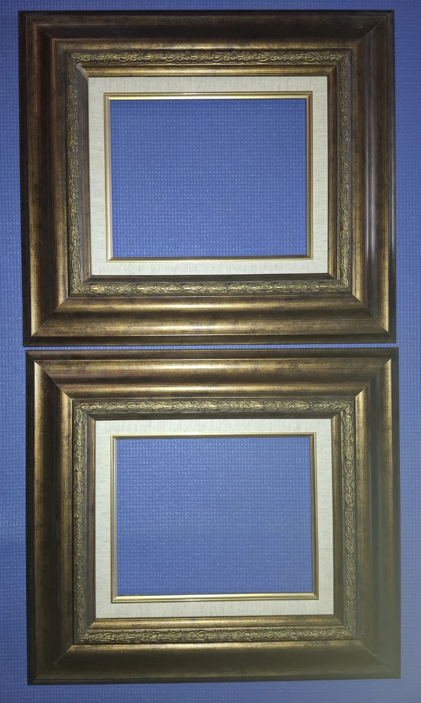 Pair of Wood & Gold Gallery Frames