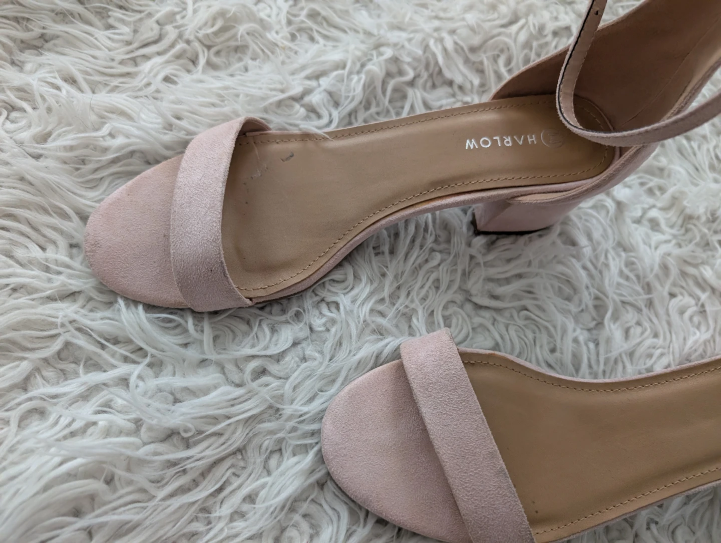 Harlow Women's Pink Suede Block Heel Sandals - photo 2