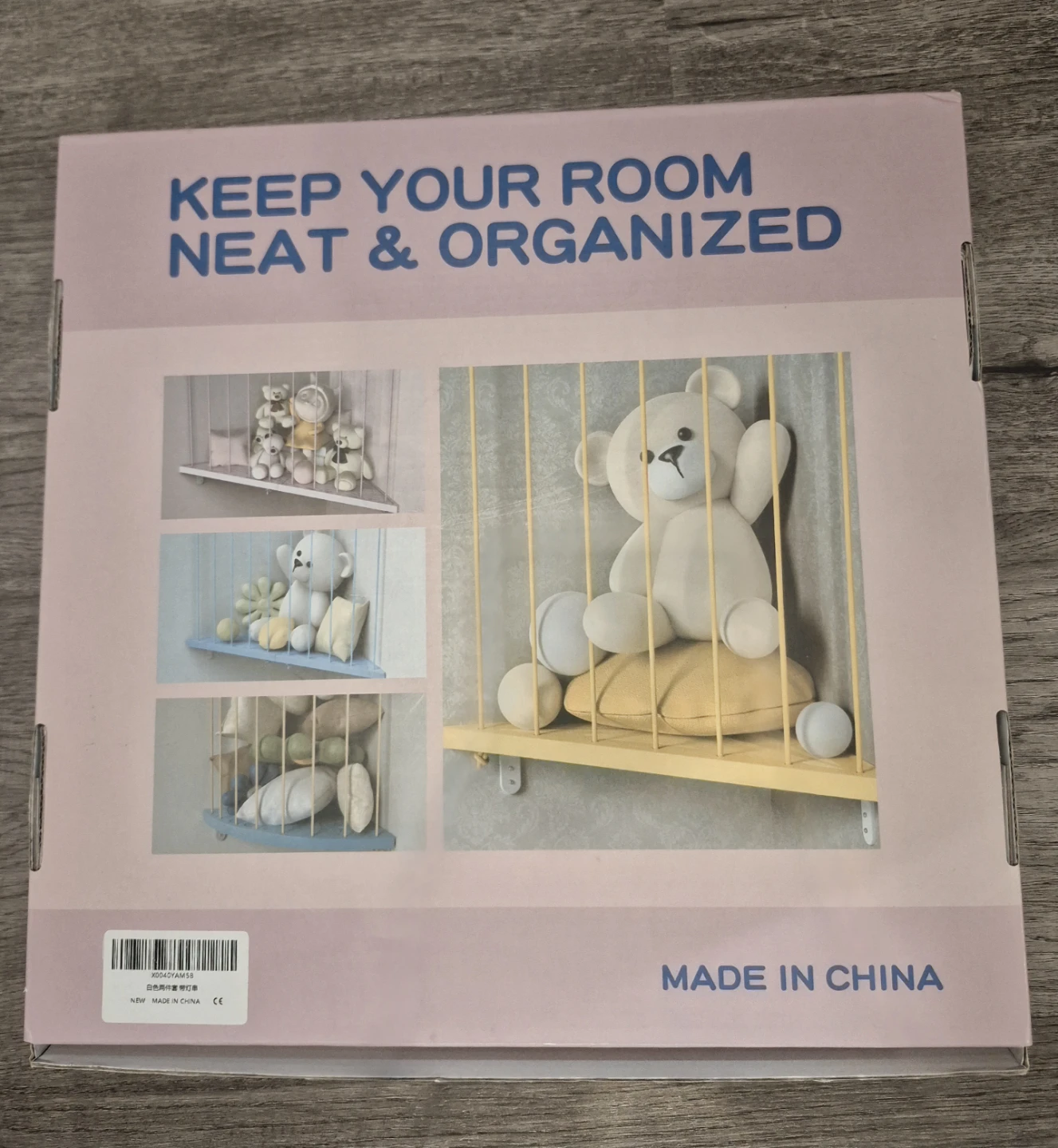 Corner Stuffed Animal Storage Organizer with fairy lights - photo 3