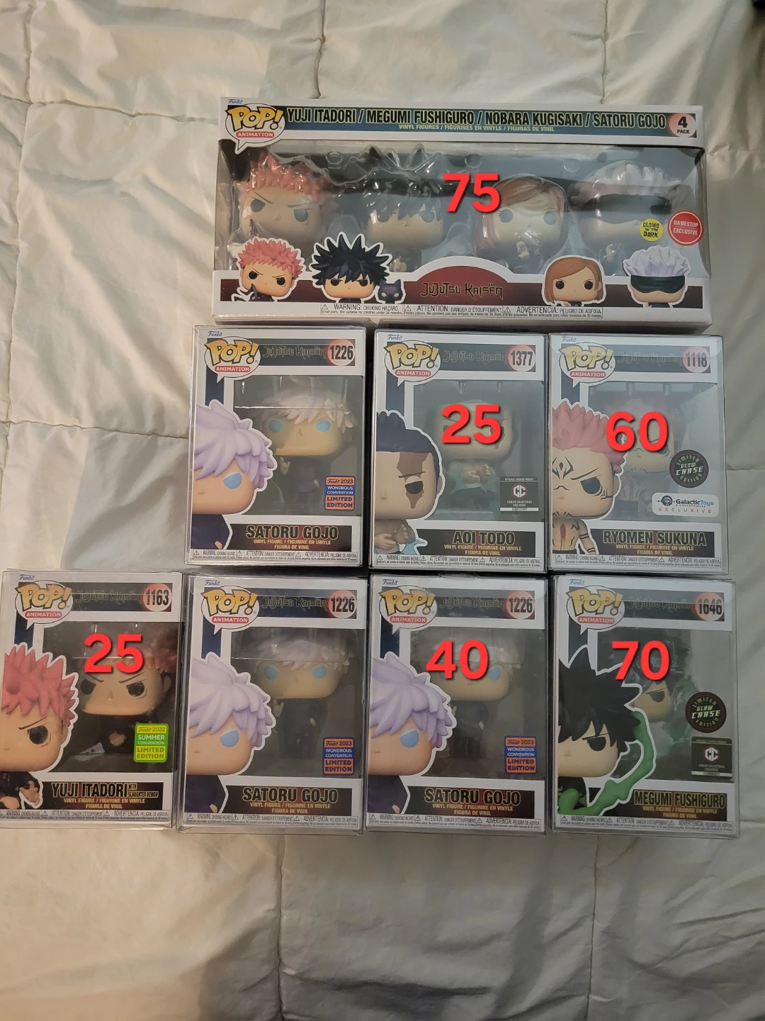 Funko Pop! Jujutsu Kaisen Figures 4-Pack & Singles