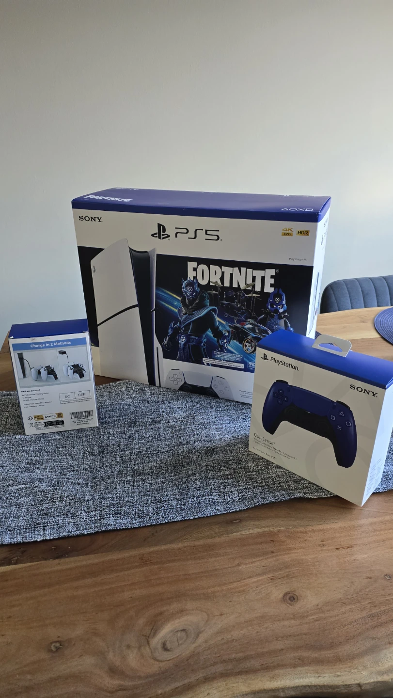 Sony PlayStation 5 - Disc Edition with Fortnite Cobalt Star