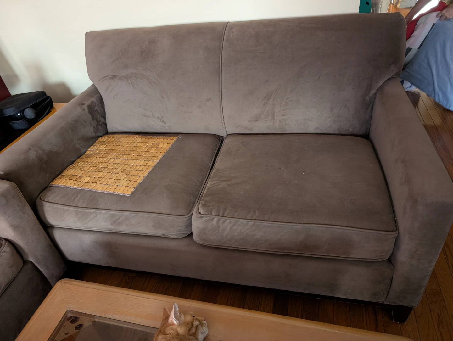 Sofa and loveseat - Taupe Upholstery