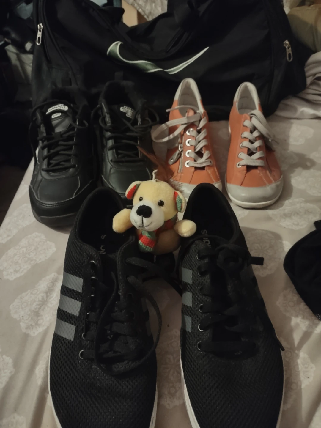 Adidas black size 9,Remonte 7.5,Black sketchers 8 100 all or 40
