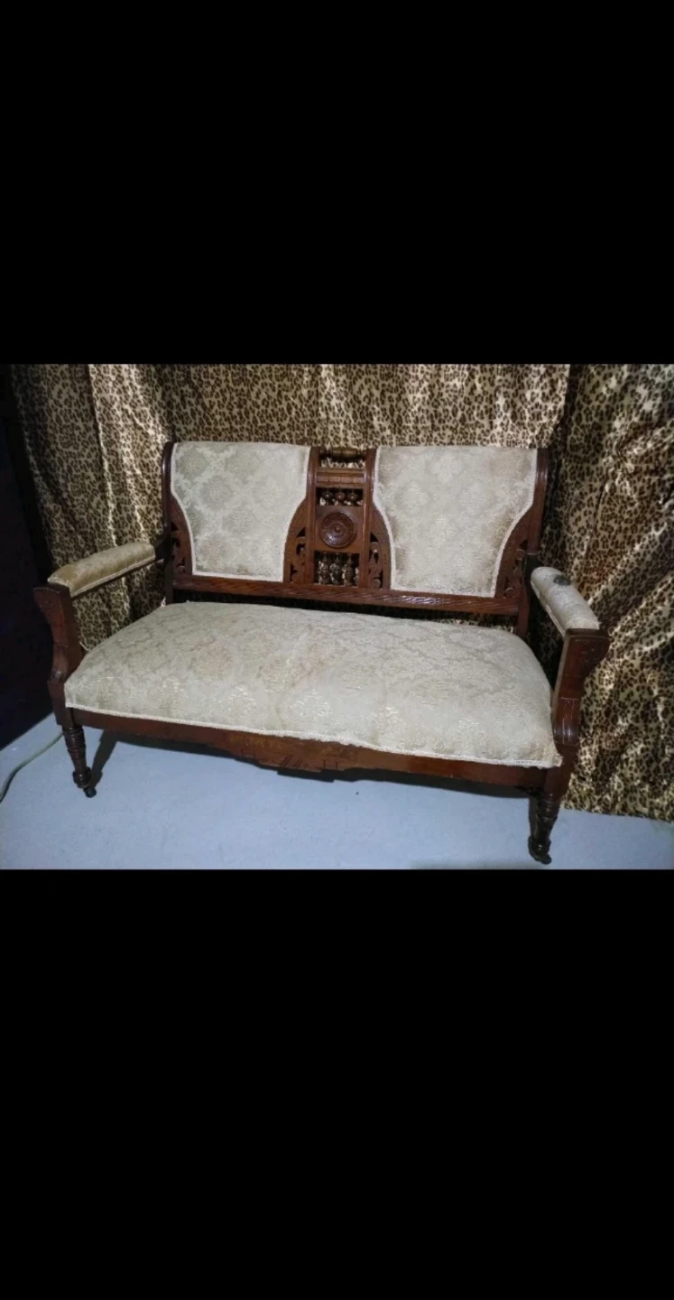 Antique Loveseat Bench