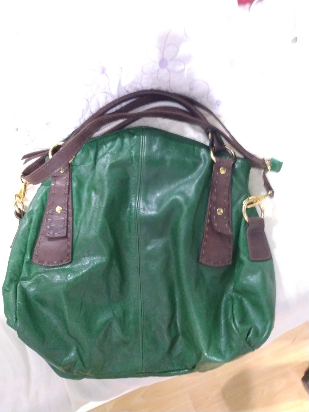 Green Leather Handbag - photo 2