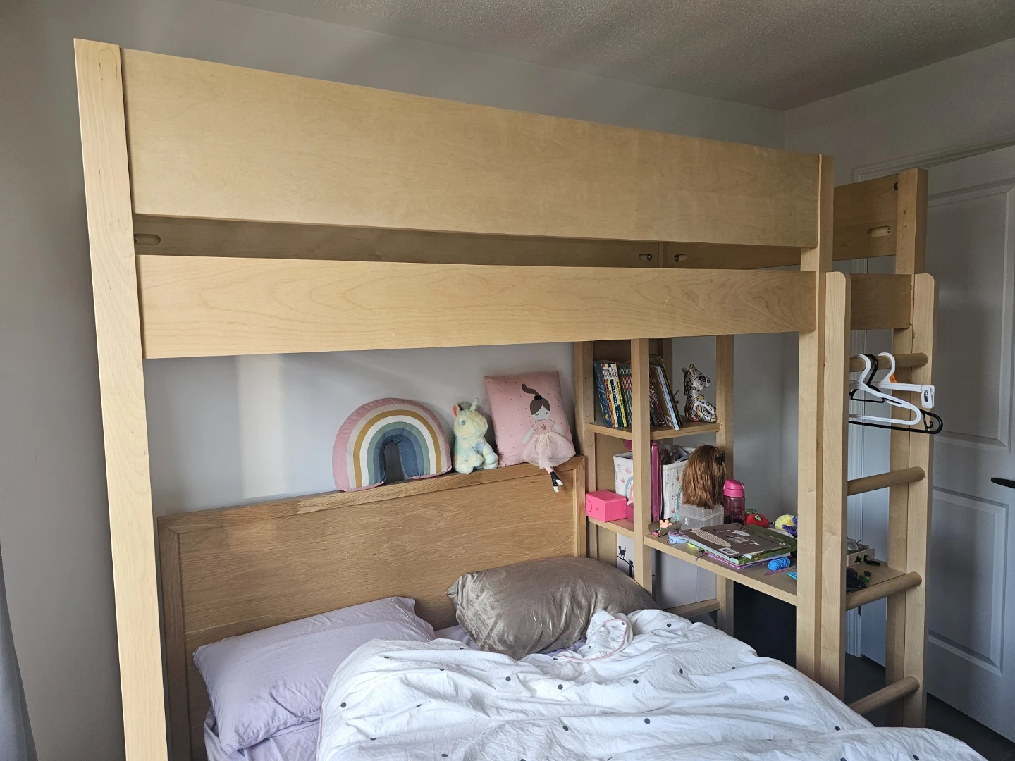 Wood Loft Bed with Storage - photo 4