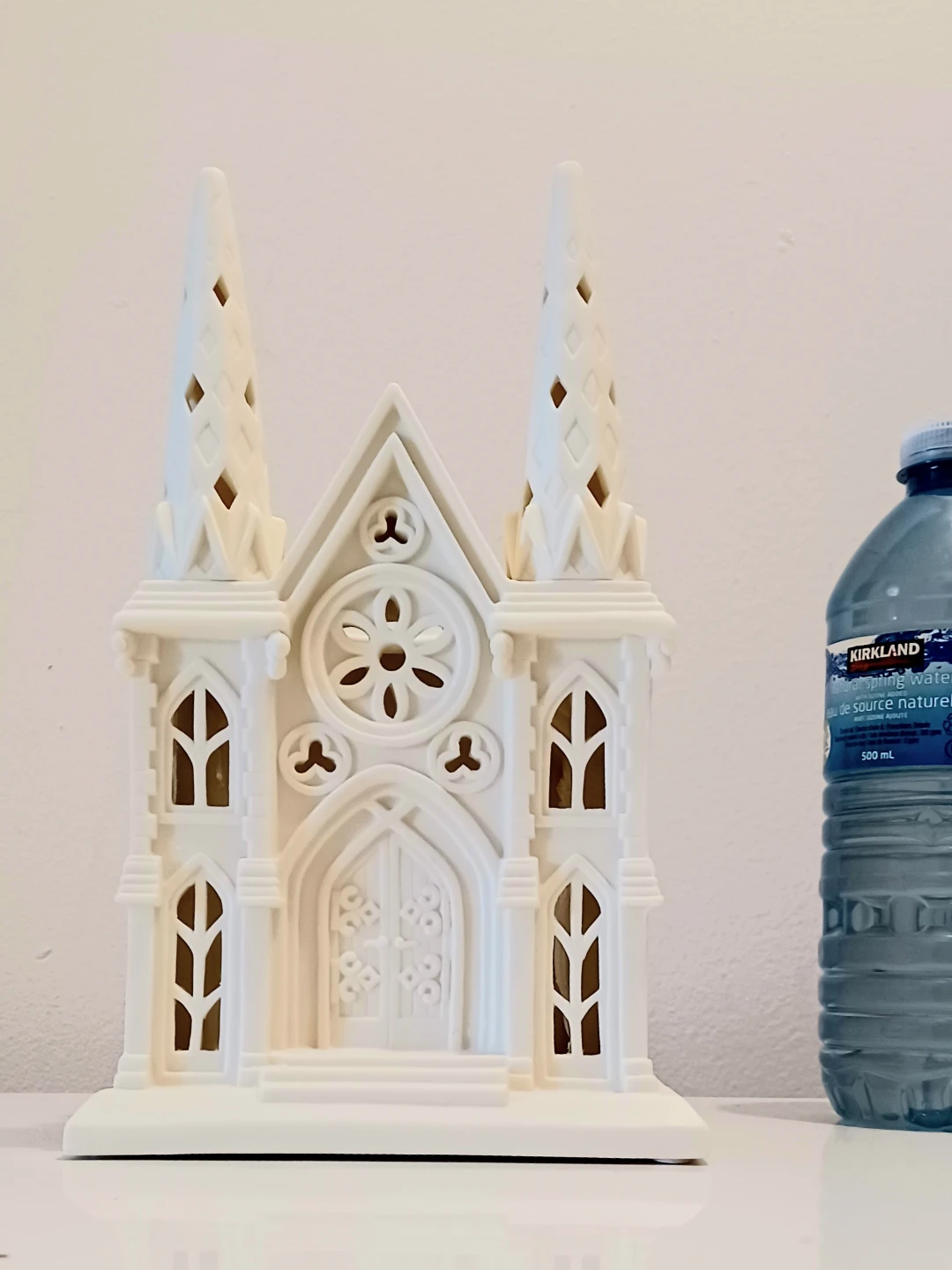 New Ceramic Partylite Large Cathedral Candle Holder