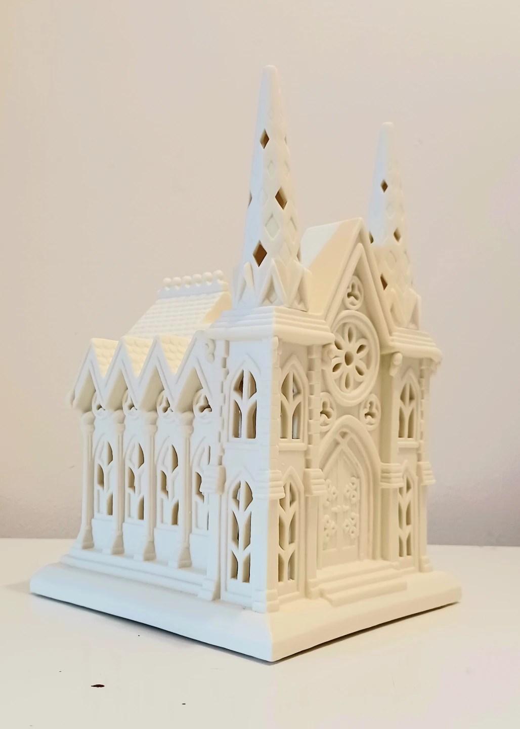 New Ceramic Partylite Large Cathedral Candle Holder - photo 2