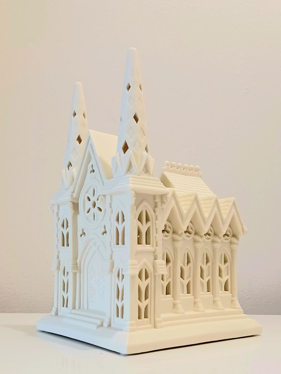 New Ceramic Partylite Large Cathedral Candle Holder - photo 3